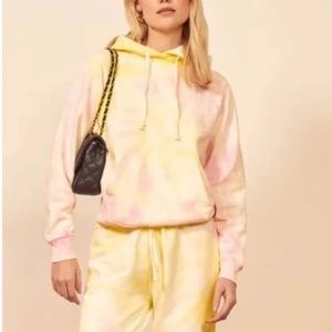 Reformation Tanner Hoodie in Creamsicle Size M